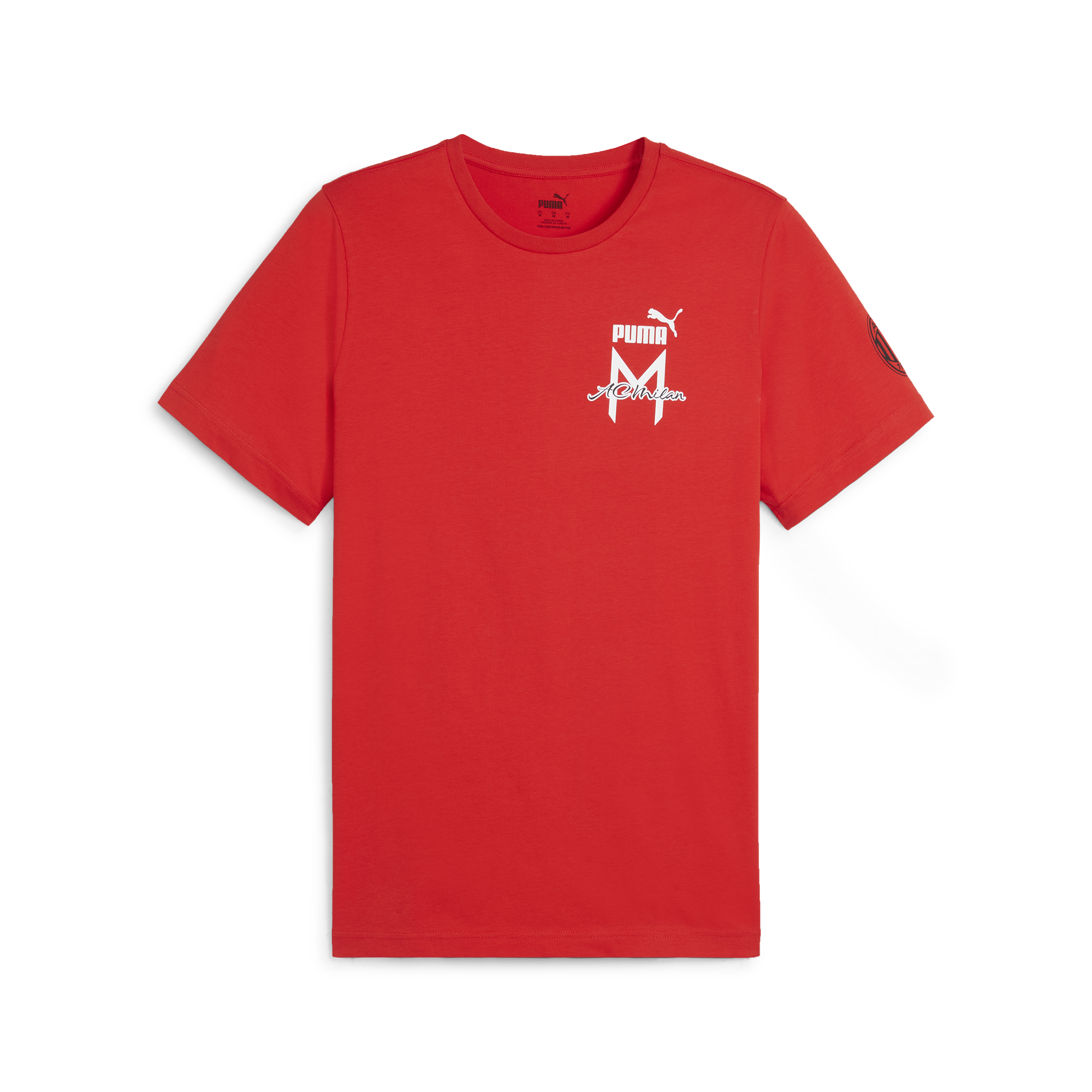 T-shirt rossa da uomo Puma x AC Milan Ftblicons, Abbigliamento Sport, SKU a722000405, Immagine 0